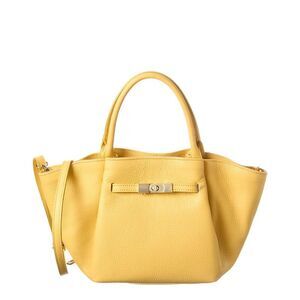 Italian Leather Top Handle Tote